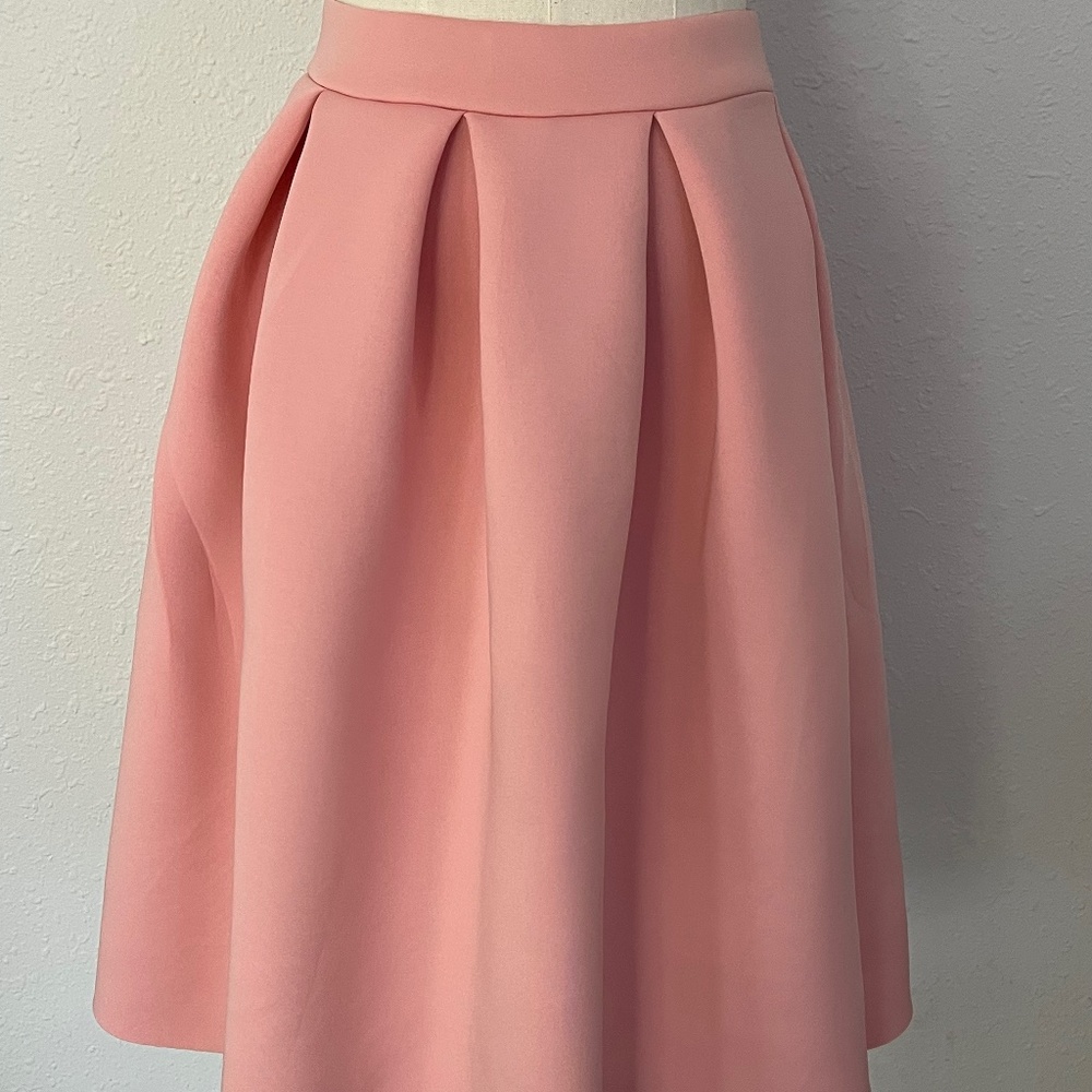 Charlotte Russe Blush Pink Scuba Skirt M